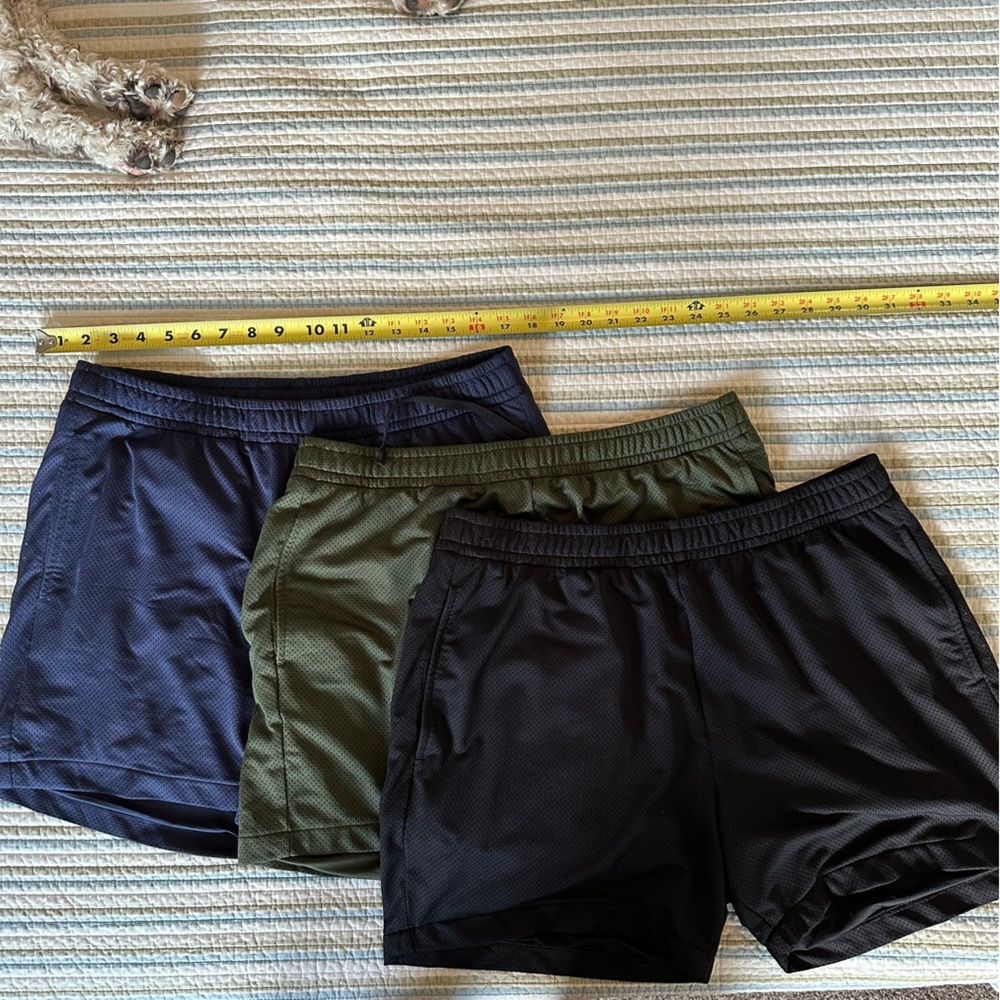Lot of 3 - BearBottom mesh shorts - 5.5” inseam